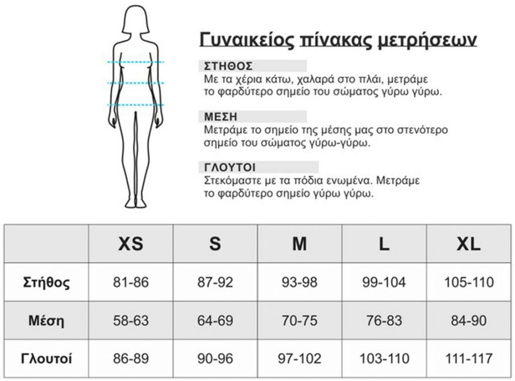 Bdtk women size chart