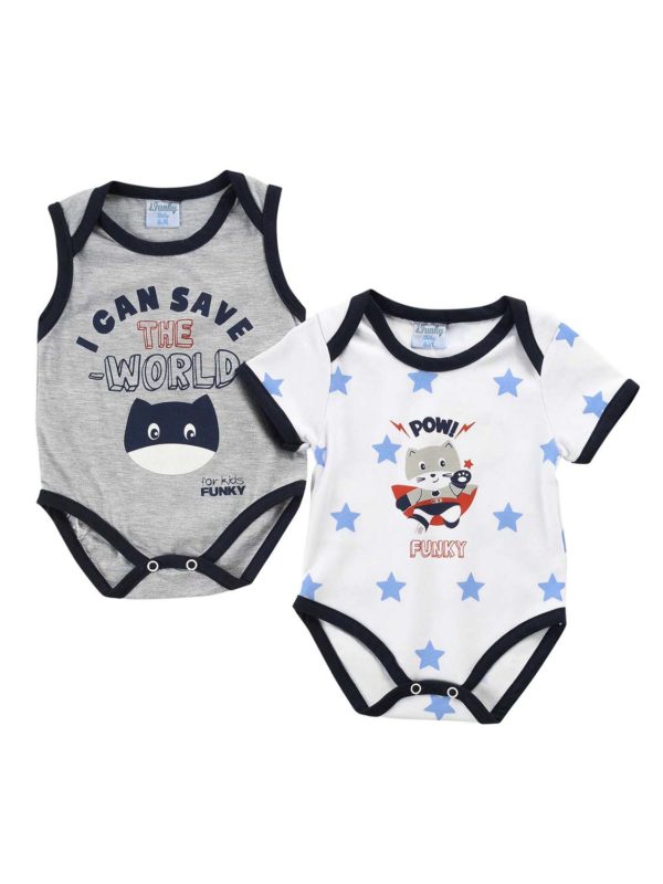 set fnk 120-050131-1 white-blue-melange