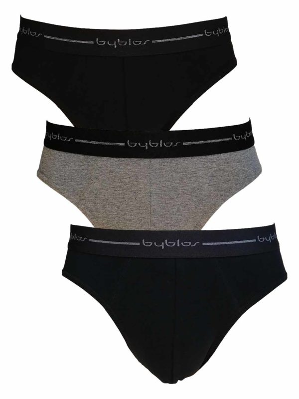 slip BYB 683301 ASSORTITI c3p black-grey melange-blue