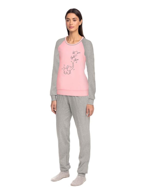 pytzama VAMP 13937 pink-grey