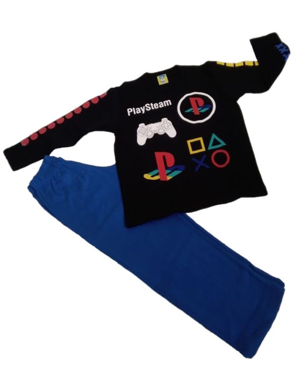 pytzama ALK 120-0021 black-blue