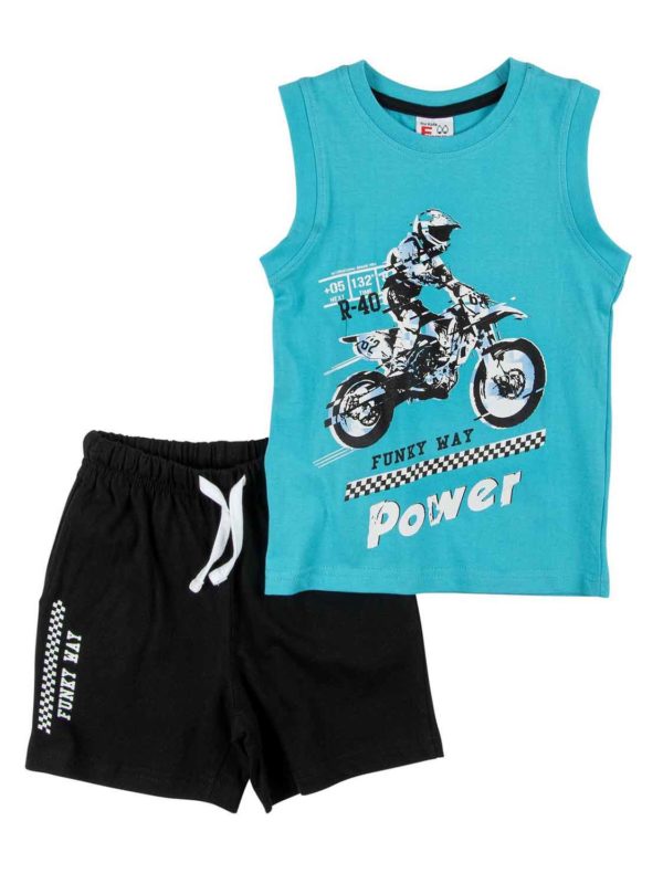 set FNK 121-301116-2 turquoise-black 1