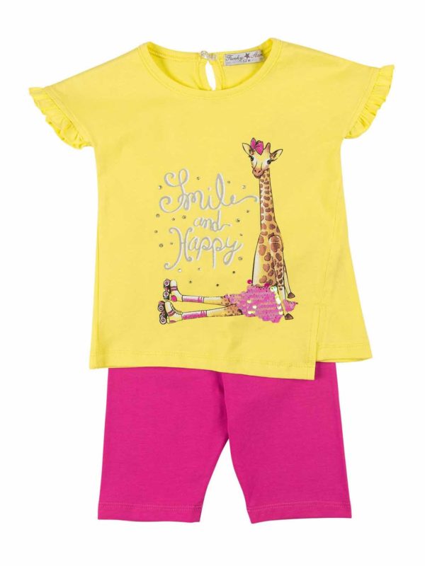 set FNK 121-919109-1 yellow-caramel pink 1