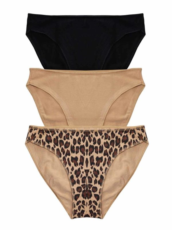 slip HLS 83718 animal-tabac-black