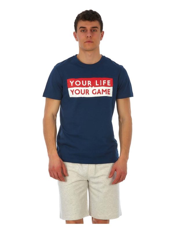 t-shirt ADM GAME denim