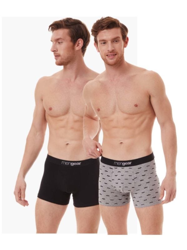 boxer MIN MENGEAR MOUSTACHE 29408 921 c2p black-grey melange