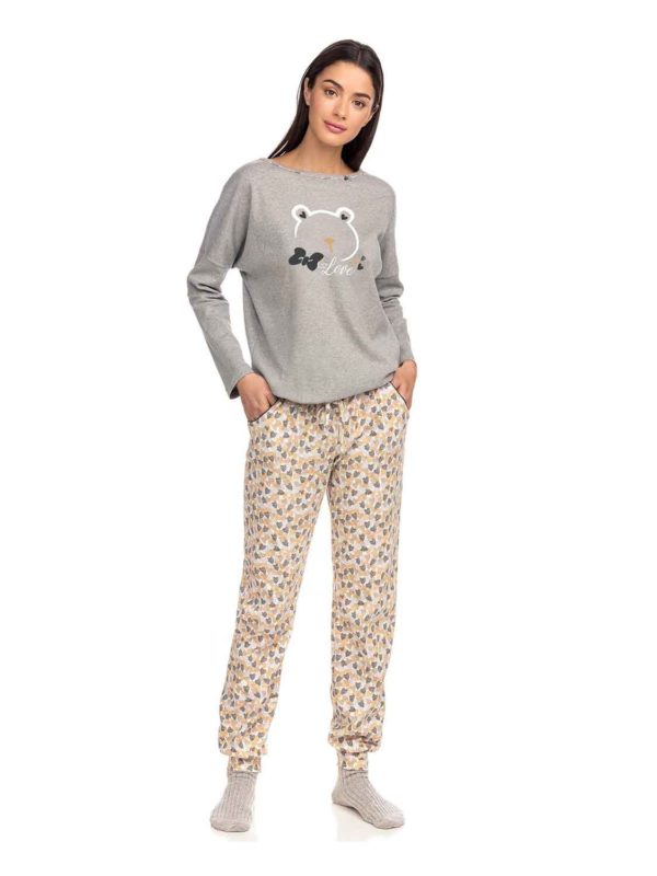 pytzama VMP 15383 921 gray melange 1
