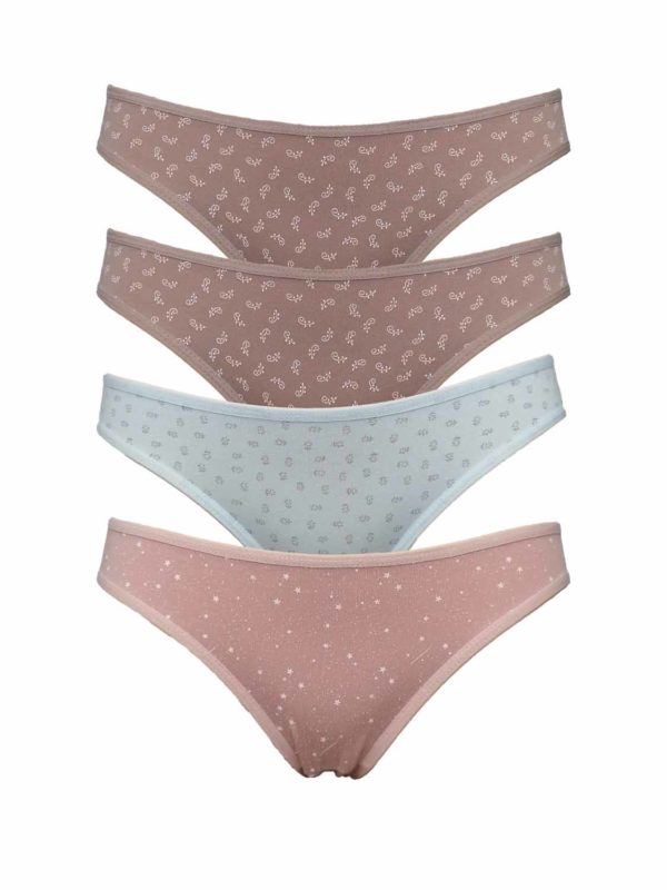 slip DON 21646-4 c4p puce-ciel-pink