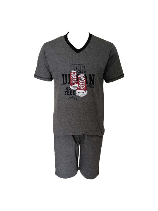 pytzama FLK-7610-622-dark-grey-melange