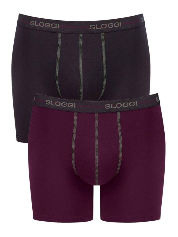 boxer SLG MEN START SHORT 10206948 M022-V9 c2p eggplant-anthracite