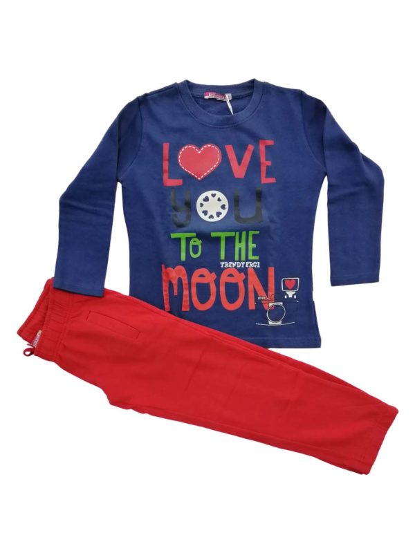 EK-ENG LOVE YOU TO THE MOON blue-red