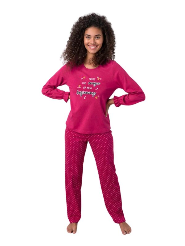 pytzama VMP 17448 red cerise 1