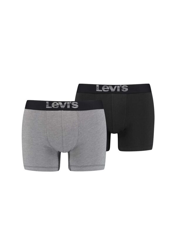 BOXER LEV MEN OPTICAL ILLUSION BOXER BRIEF ORGANIC 701203921 007 grey-black 2P