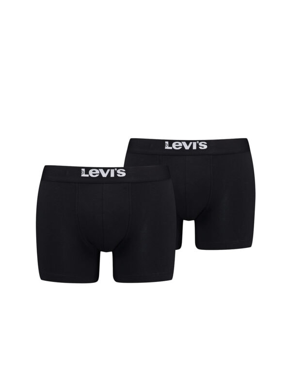 boxer LEV MEN SOLID BASIC BOXER BRIEF ORGANIC 701222842 005 black 2P