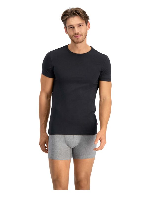 FANELA LEV MEN SOLID CREW 905055001 884 black 1