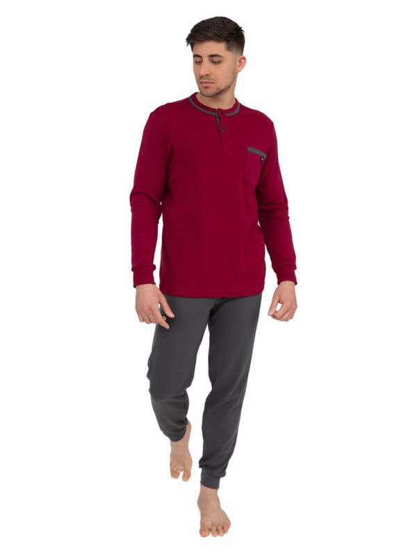 pytzama NC 760 923 bordeaux-anthracite 1