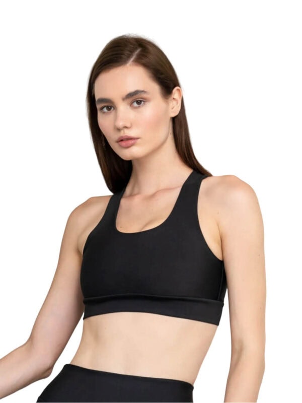 mpoustaki LIS SINGLE CROSSED SPORT BRA 101 black 246 1