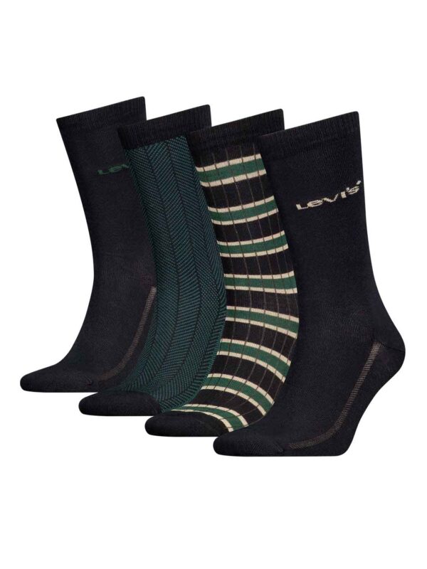 kaltses LEV GIFT BOX 4-PAIRS REGULAR CUT 701229570 001 green-black combo 2409 1