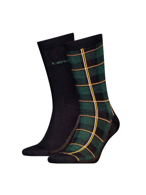kaltses LEV REGULAR CUT 701229561-001 green-black combo check 2409 1