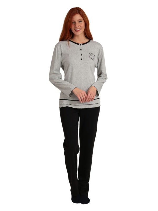 pytzama LCR 24558 grey melange 2410 2