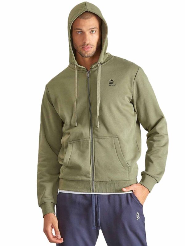 zaketa ADM LOGO HOODED ZIP 1921530007 50 leaf clover 2411 1