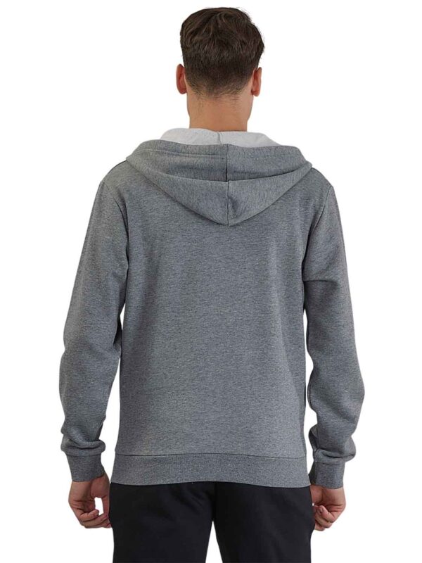 zaketa ADM LOGO HOODED ZIP 1921530007 52 dark grey melange 2411 3