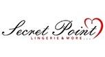 Secret Point logo 153x83 white