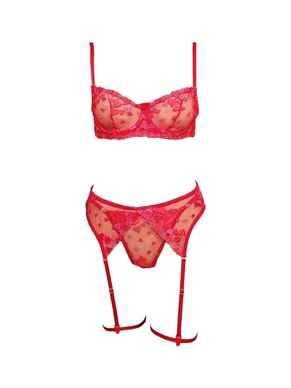 set ARO HEARTS DESIRE G-281 kokkino 2502 1
