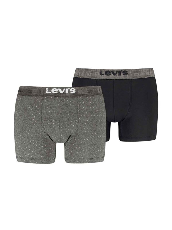 LEV BOXER BRIEF ORGANIC 2P 701232214-002 grey-black 2501 1
