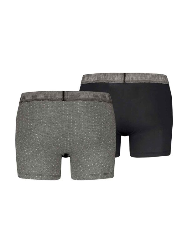 LEV BOXER BRIEF ORGANIC 2P 701232214-002 grey-black 2501 2
