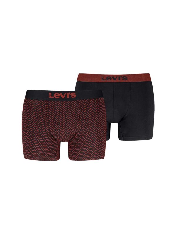 boxer LEV HERRINGBONE BOXER 701232223-002 red combo 2504 1