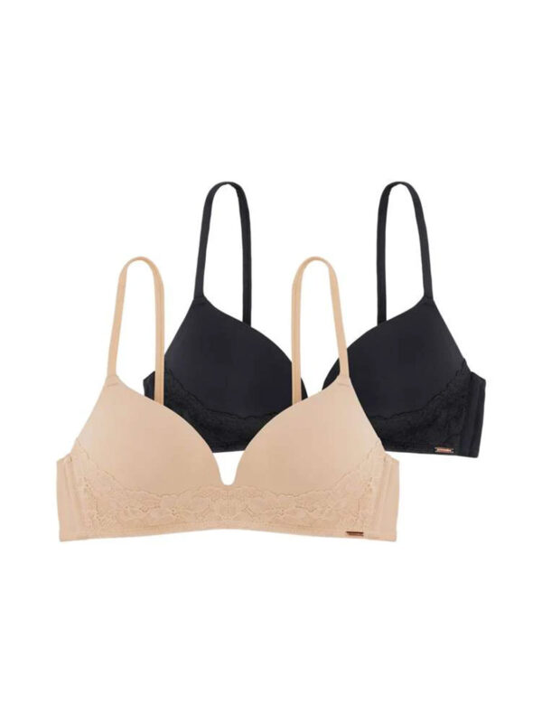 DRN FILI LACE 2PP SOFT BRA D001937MI033-2X0097 beige-black 2507 1