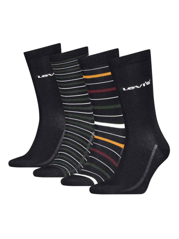kaltses LEV REGULAR CUT GIFT BOX 4 PAIRS 701235810-001 black combo 2509 1