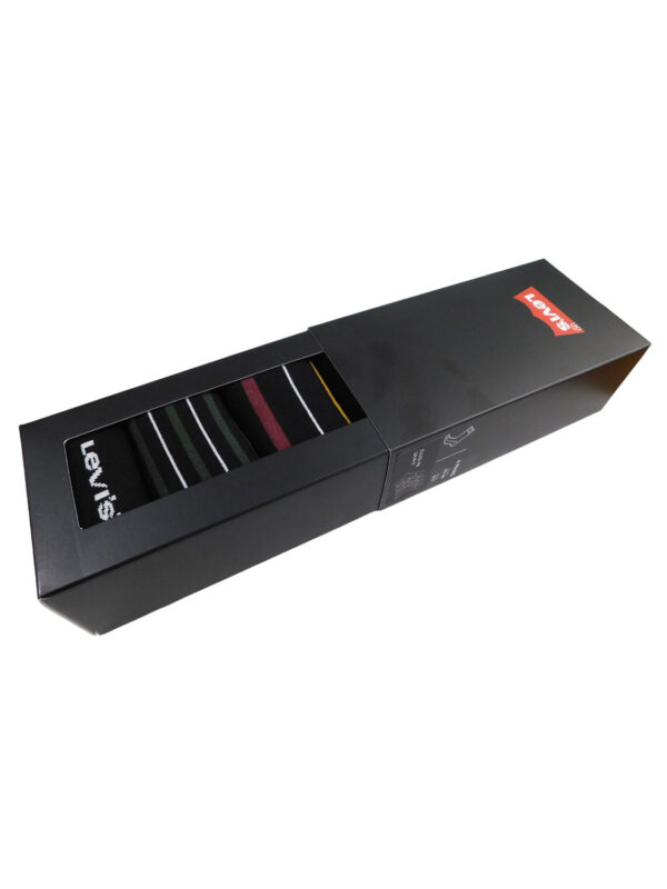 kaltses LEV REGULAR CUT GIFT BOX 4 PAIRS 701235810-001 black combo 2509 3