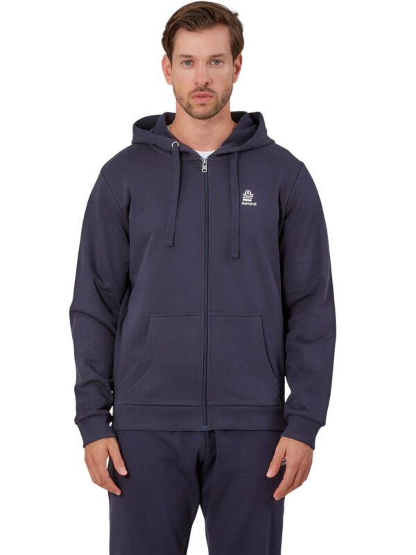ADM LOGO SWEATER HOODED ZIP 1921550008-37 navy 2511 1