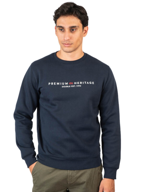 mplouza DBL CREWNECK 252MTOP-1086 81 skouro mple 2511 1