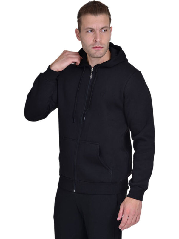 zaketa TAR JACKET HOODIE FLEECE M26-74040-10 mavro 2511 2