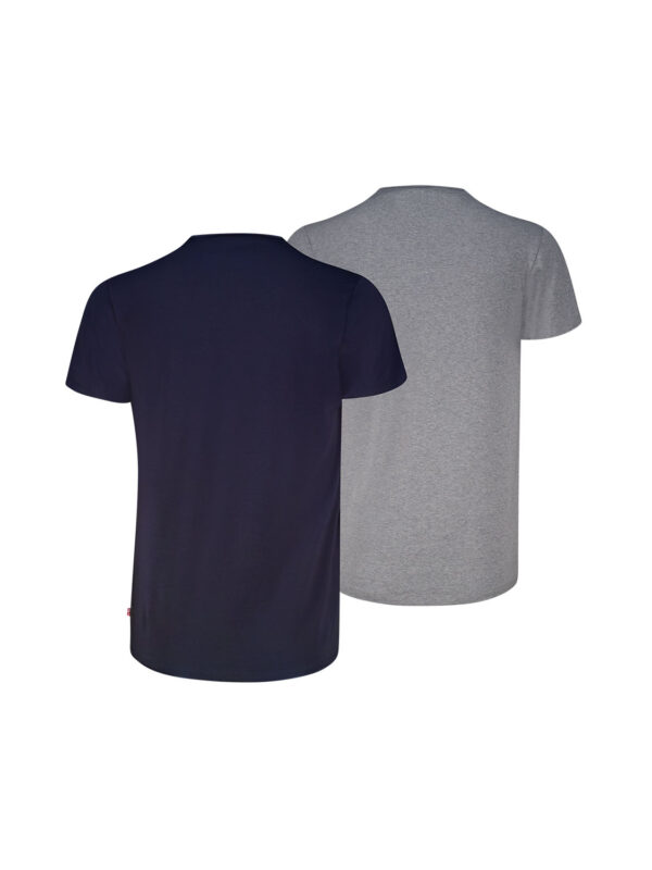 LEV CREW NECK T-SHIRT 701238009-003 navy-grey melange 2602 2