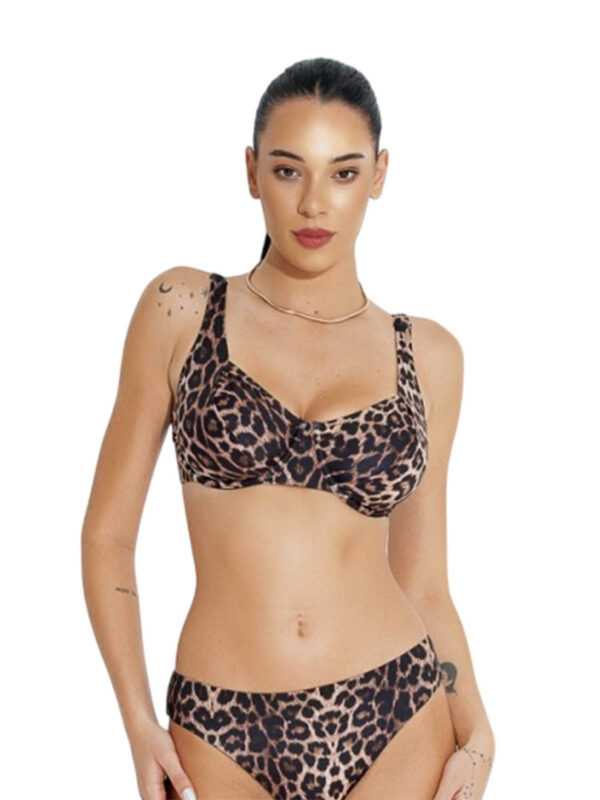 BLP CAT CALL UNDERWIRED BIKINI TOP 26066085E 18 brown animal 2604 1