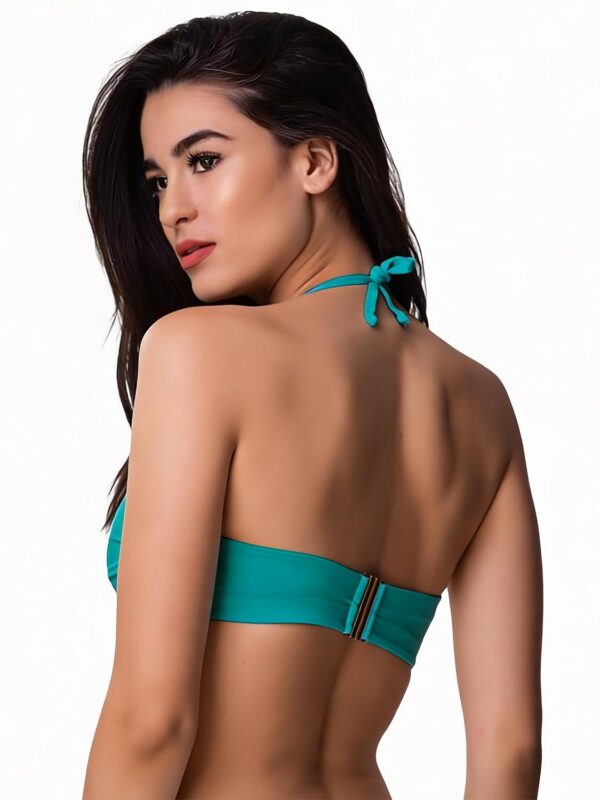 BLP SOLIDS STRAPLESS UNDERWIRED BIKINI TOP 26066093D 26 green 2604 2