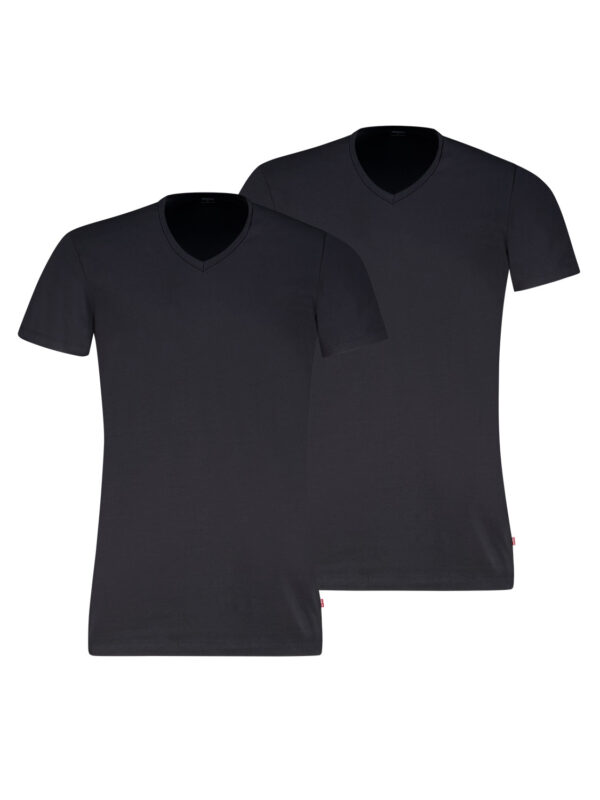t-shirt LEV V NECK T-SHIRT 701238694-884 jet black 2602 1