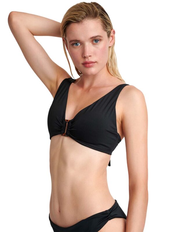 magio top B4U FASHION SOLIDS HALTER BIKINI TOP 26366092D-02 mavro 2605 2