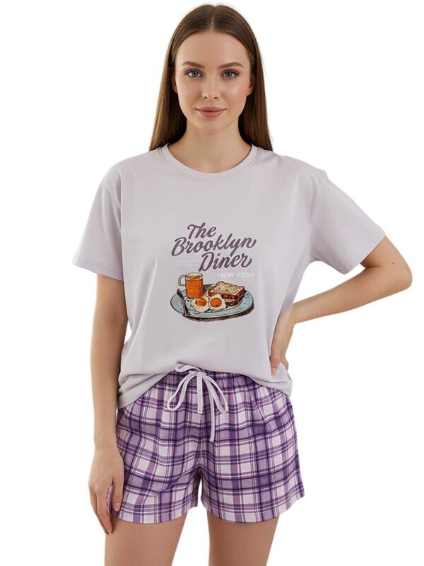 MIH THE BROOKLYN DINER 90785-R4113 lilac 2605 1