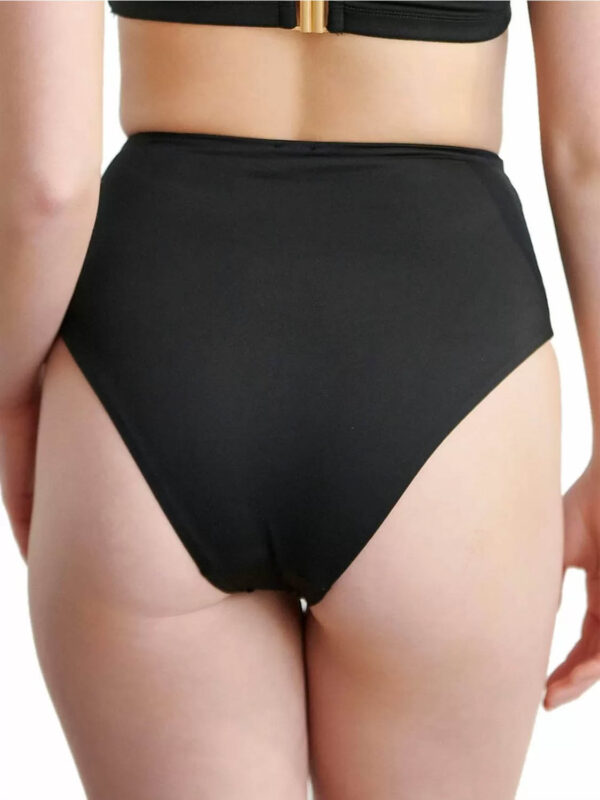 B4U FASHION SOLIDS HI-WAIST BRIEF WITH FRONT SHIRRING DETAIL 26365094 02 black 2606 2