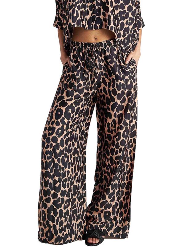 B4U TOFFEE LEO SEMI-SHEER PRINTED BEACH PANTS 26380571-02 black 2606 1