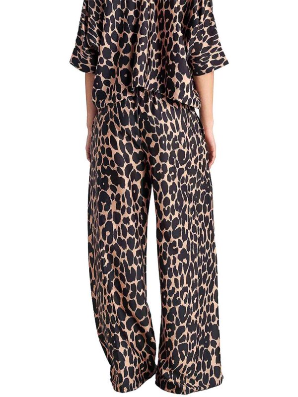 B4U TOFFEE LEO SEMI-SHEER PRINTED BEACH PANTS 26380571-02 black 2606 2