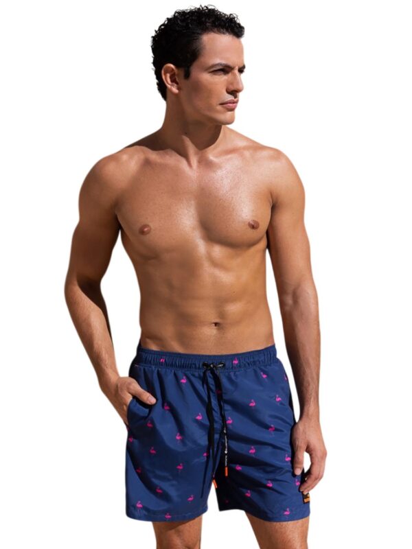 BLP FLAMINGO DOTS SWIMWEAR BERMUDA 26018025-04 dark blue 2606 1
