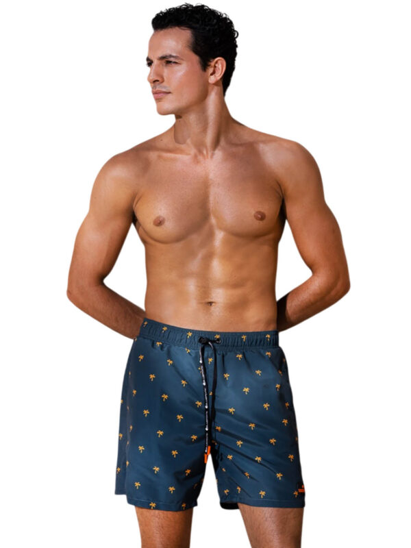 BLP PALM DROPS SWIMWEAR BERMUDA 26018026-21 dark petrol 2605 1