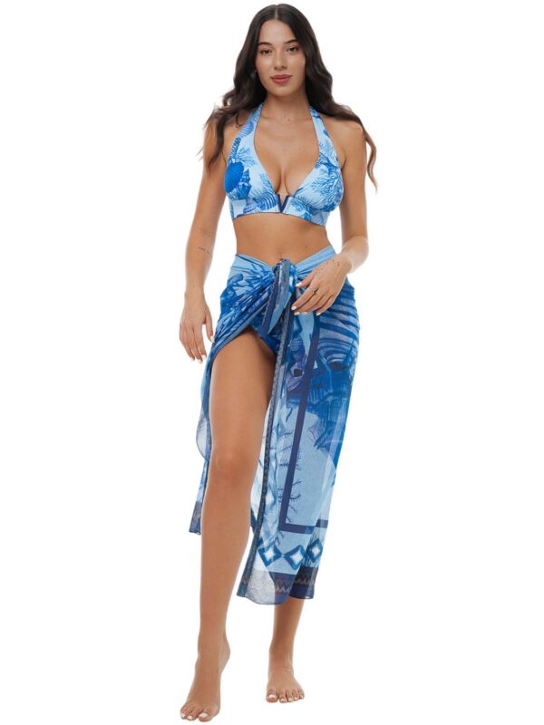 pareo BLP SEA TREASURE PRINTED PAREO 26083114 14 royal blue 2606 1