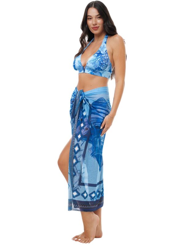 pareo BLP SEA TREASURE PRINTED PAREO 26083114 14 royal blue 2606 2